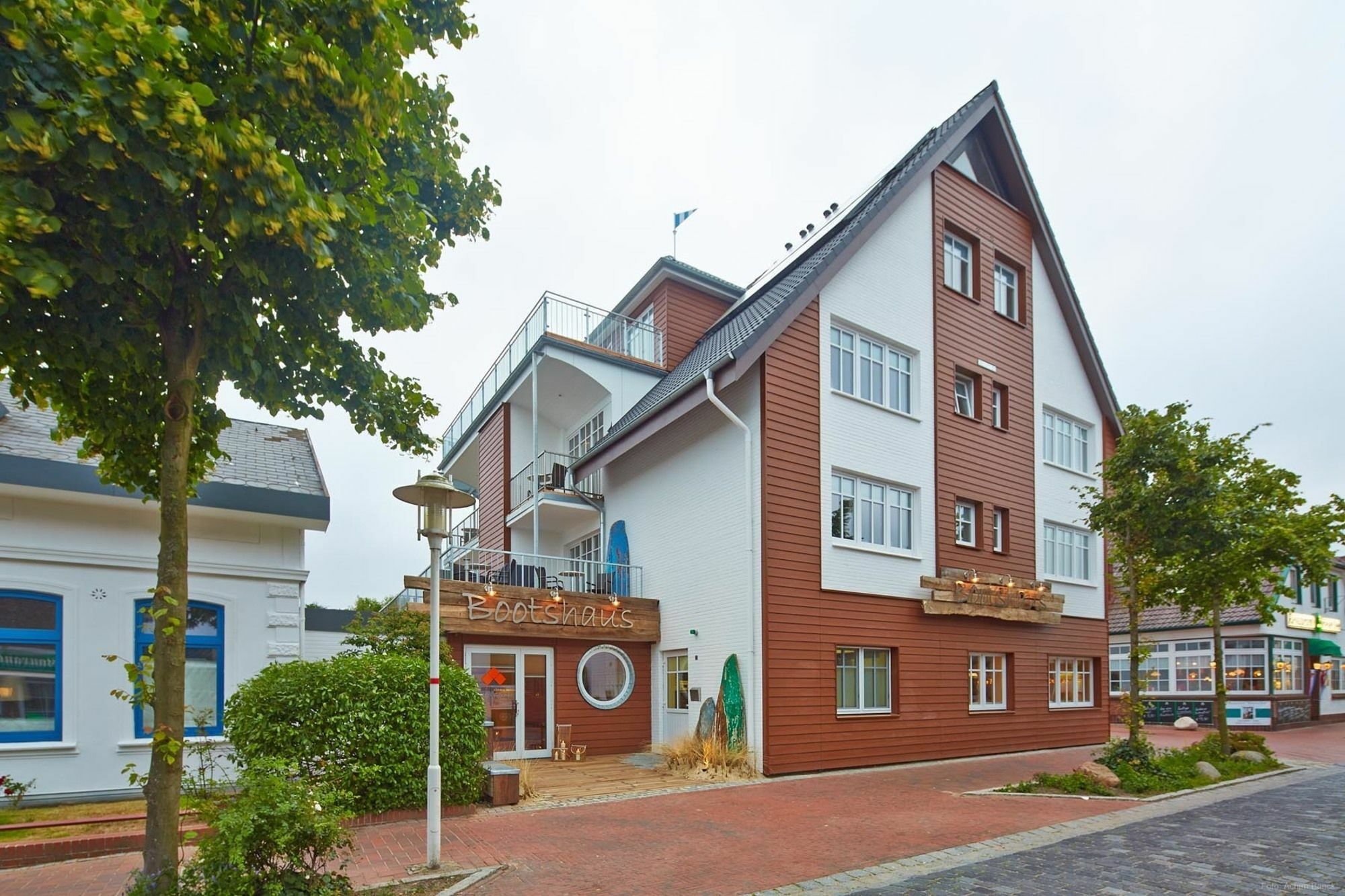 Bernstein-Hotel Bootshaus Büsum Exterior foto